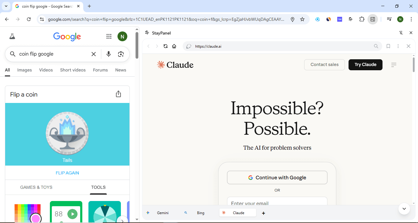 Side by Side Productivity