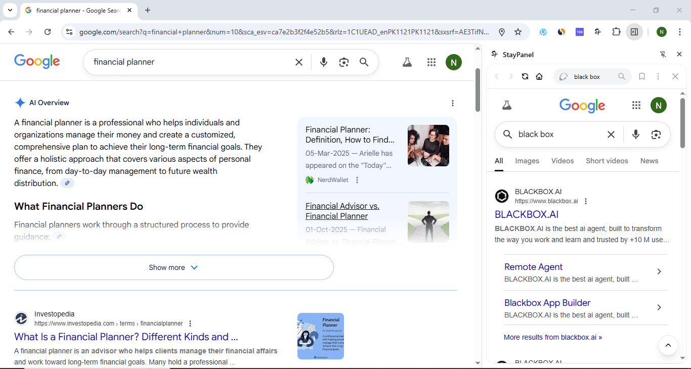 Elegant Sidebar Panel